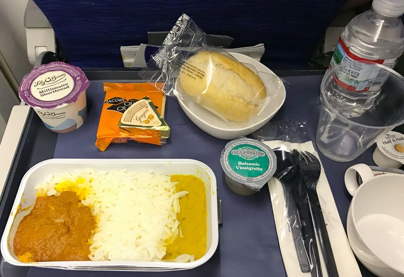 ブリティッシュエアウェイズの機内食