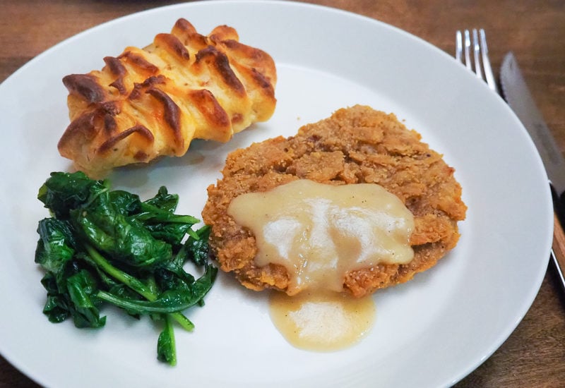 チキンフライドステーキ＆マッシュポテト