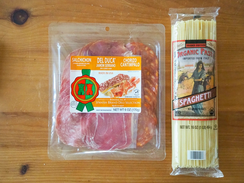 スペイン風ハムのセット＆イタリア産パスタ