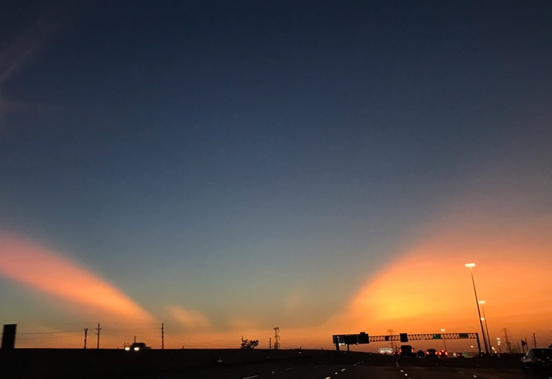 テキサスの夕焼け