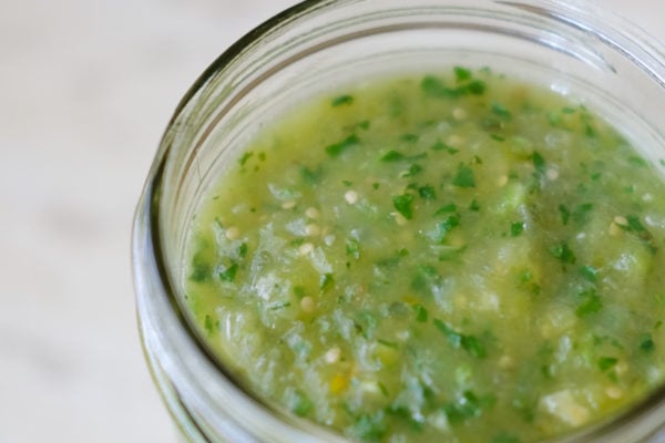 【レシピ】ローストトマティーヨで作る緑のソース『サルサ・ベルデ』。 | ＊365日＊おいしいものだけ