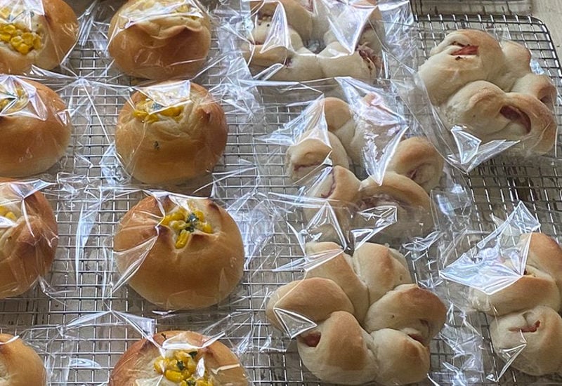 お花のベーコンエピ