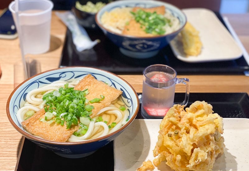 きつねうどん&かきあげ
