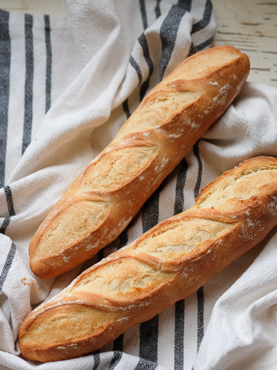 2時間で焼けるこねないバゲット