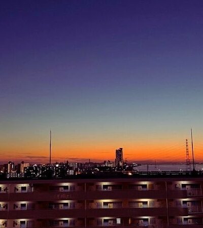 大阪の夕焼け